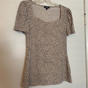 Express White With Black Dots Shirt